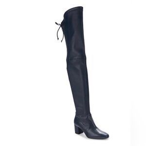 Stuart Weitzman Black Genna Thigh High City Boots
